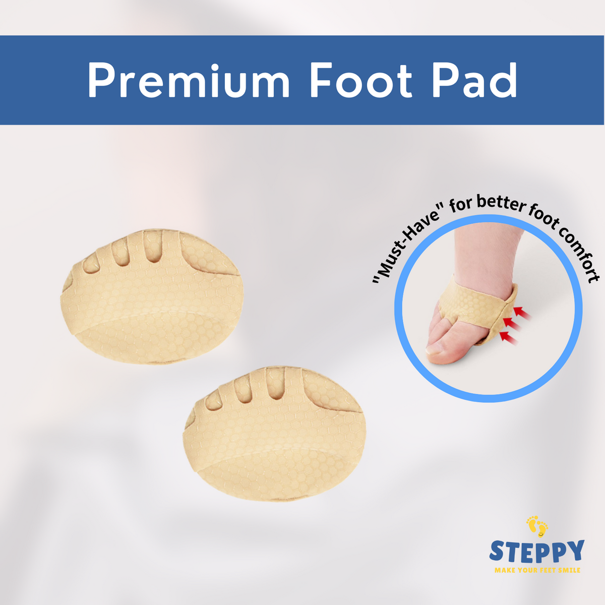 Steppy premium foot pad provides better foot comfort