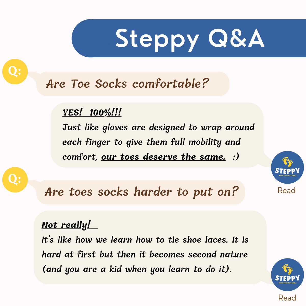 Steppy's questions and answers